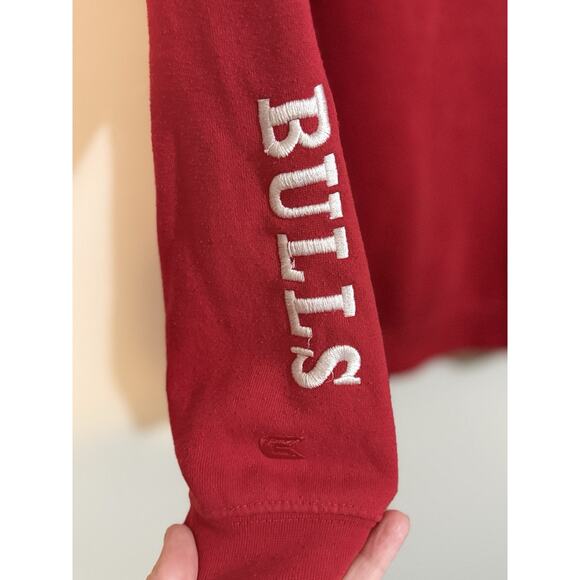 Chicago Bulls Sweatshirt Youth Large Red Hoodie Pullover Embroidered Logo NBA - Picture 4 of 4